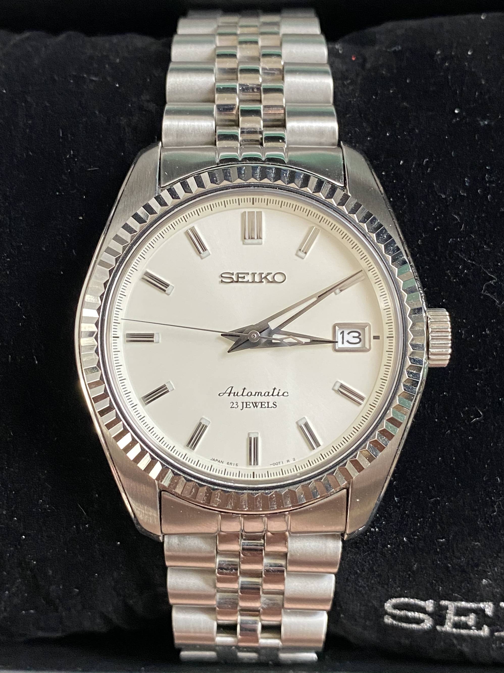 seiko fluted bezel automatic