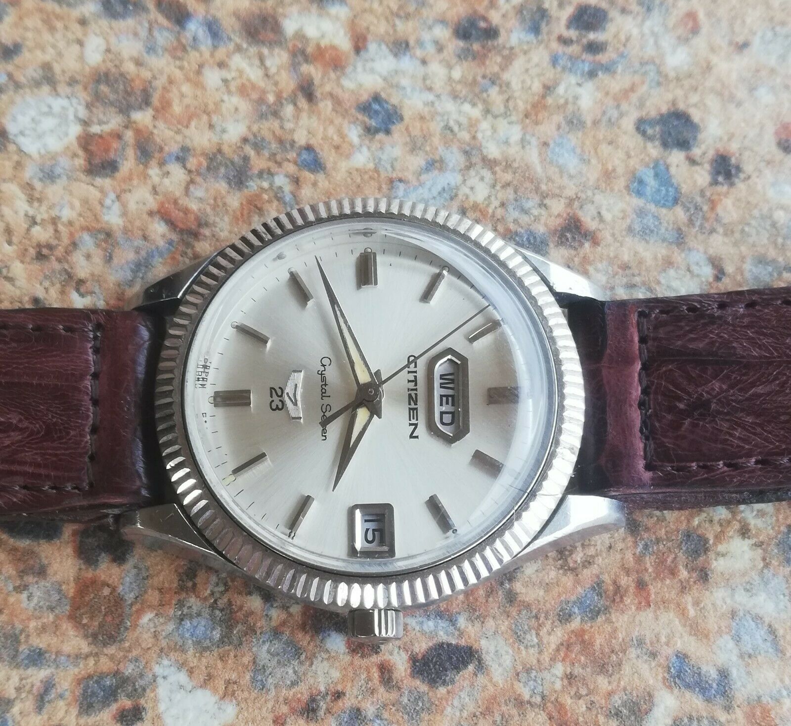 Citizen Crystal Seven 23 Jewels Automatic ACSS 2910a-Y 36.5
