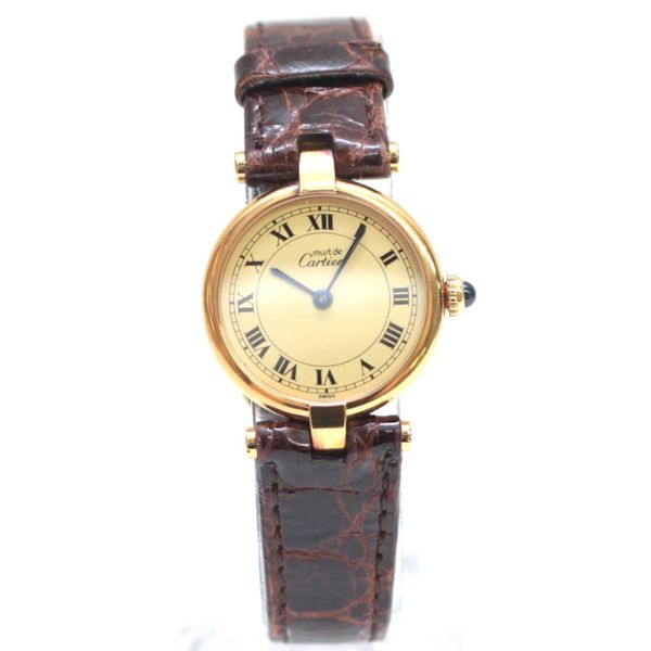 CARTIER/Cartier Mast Vendome 2 Needle Vermeil Watch Gold Women's ...