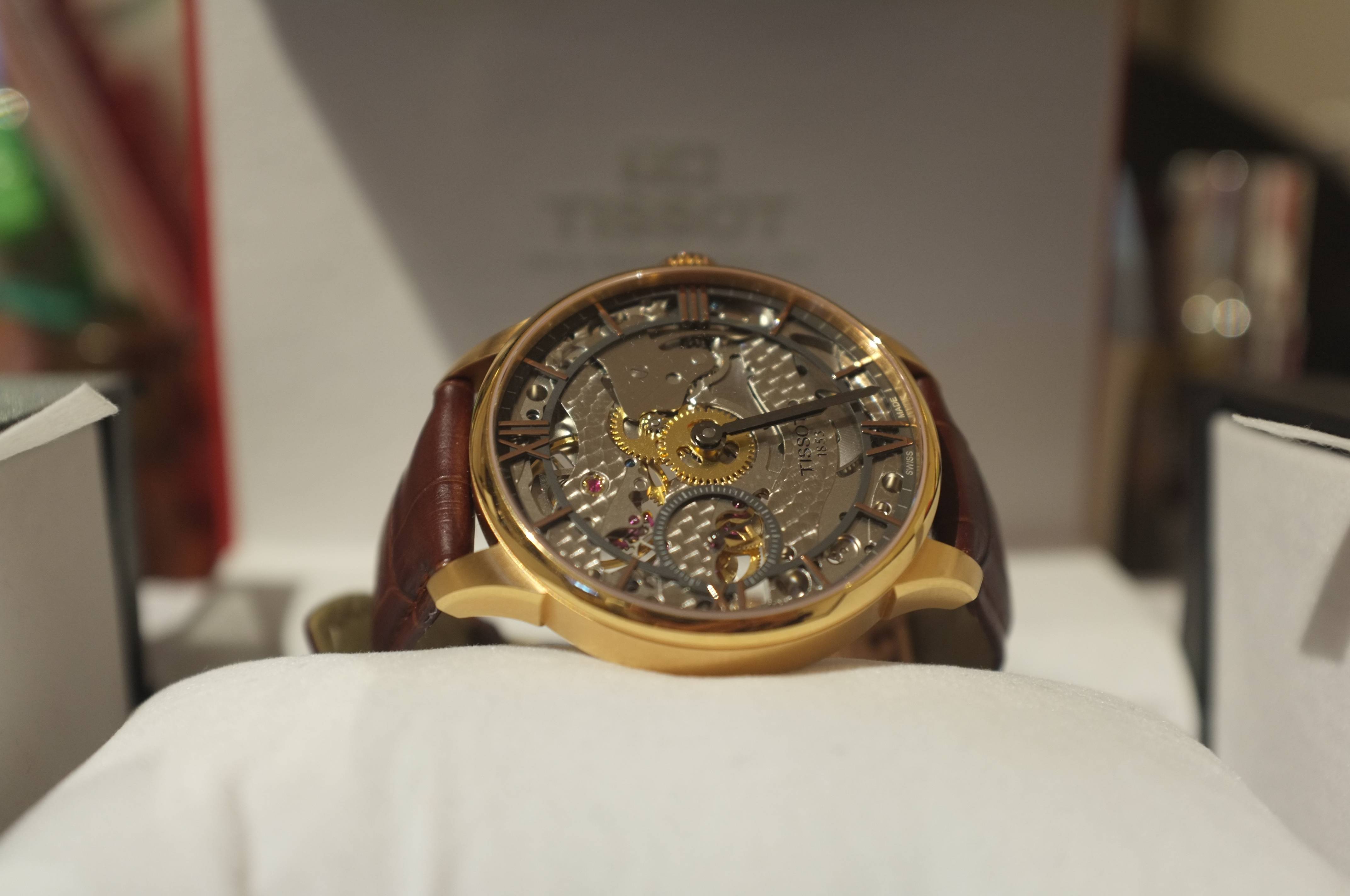 WTS WTT Tissot Chemin Des Tourelles Squelette Rose Gold