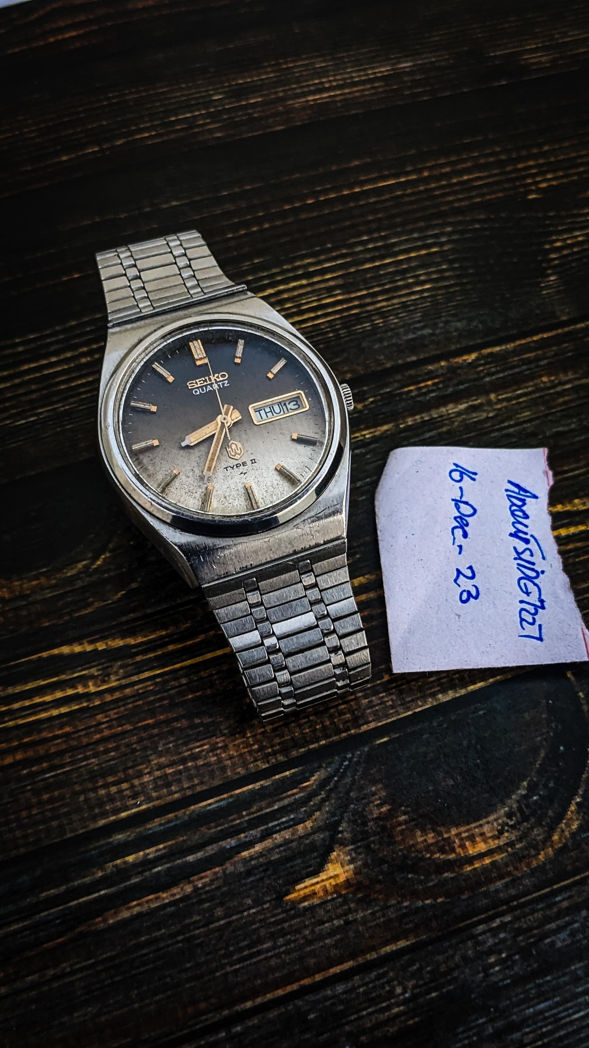 WTS] Vintage Seiko Type II fading linen brown Dial--4623-8030