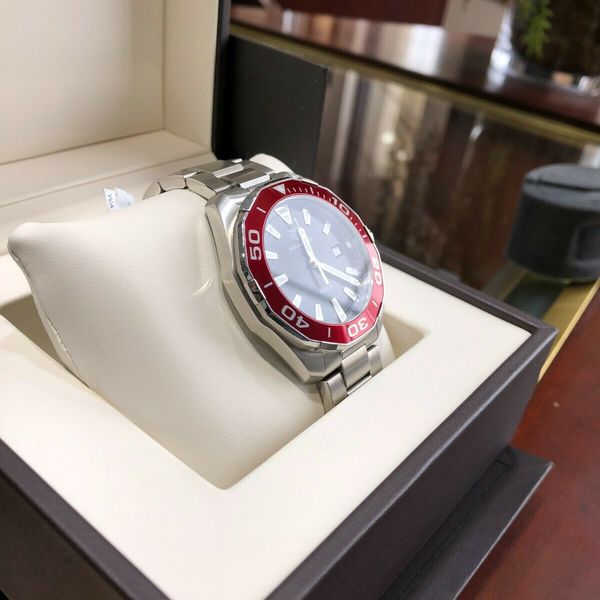 aquaracer red bezel