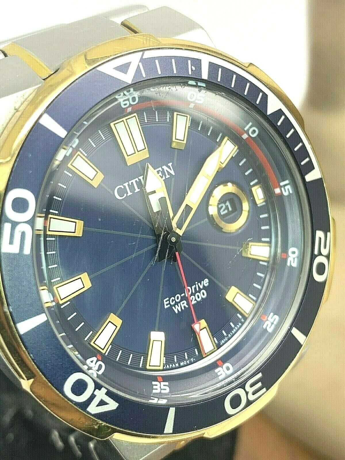 Citizen Eco-Drive Men's Watch Blue Dial Two Tone J810-S095841 FOR