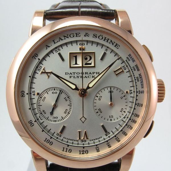 Datograph Rose Gold Fs: A. LANGE & SOHNE ROSE GOLD DATOGRAPH FLYBACK CHRONOGRAPH BOX ...