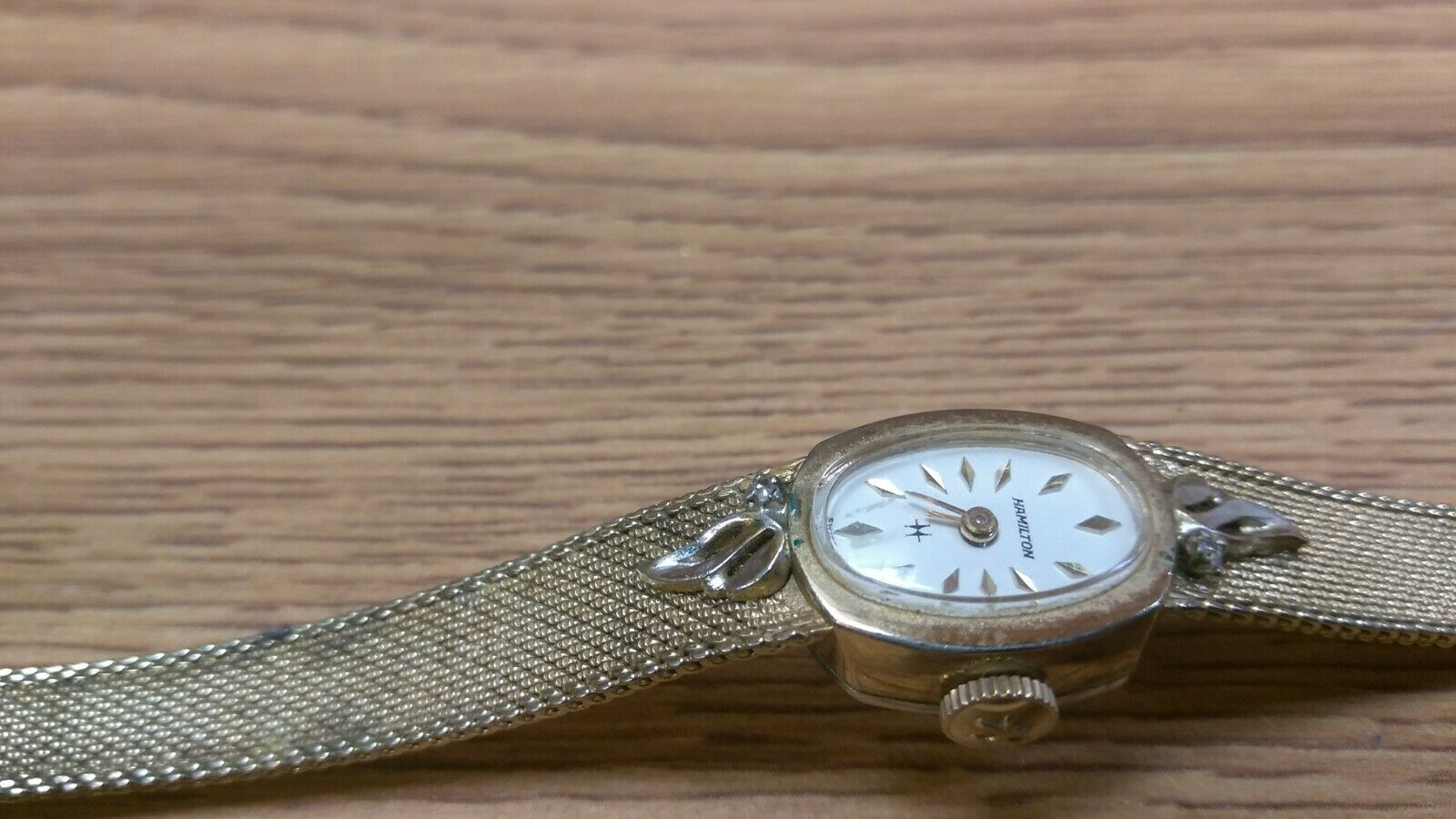 Vintage Hamilton Womens Ladies Dress Wind-Up Watch 861573 w/ 10k