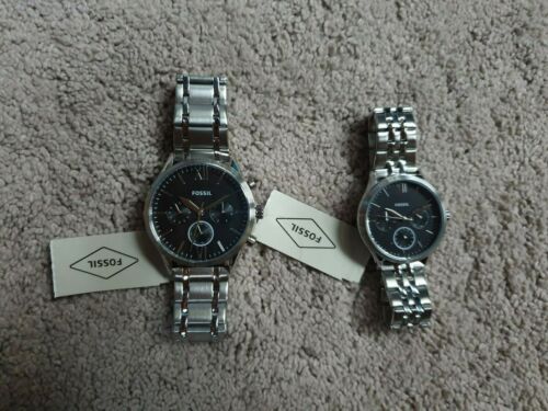 Fossil His and Her Fenmore Multifunction Stainless Steel Watch