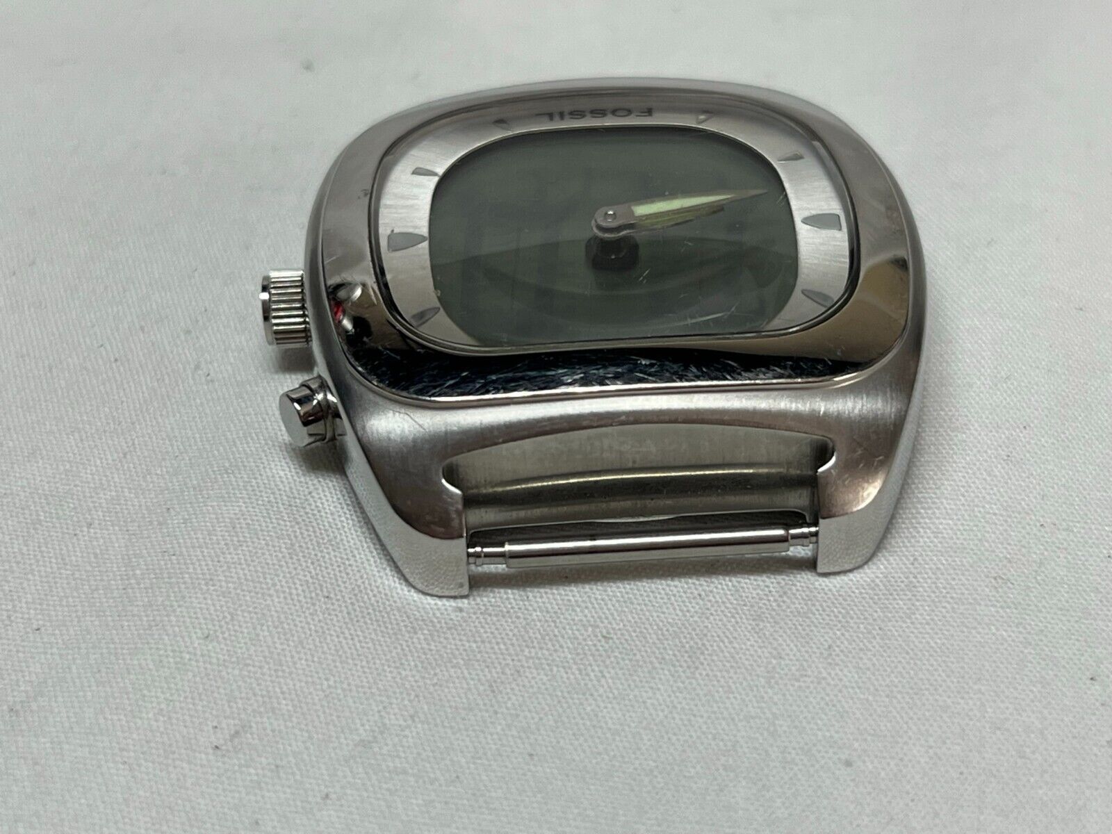Men's Fossil BIG TIC JR-8712 Silver Tone Quartz Watch Parts Men's Fossil BIG TIC JR-8712 Silver Tone Quartz Watch Parts