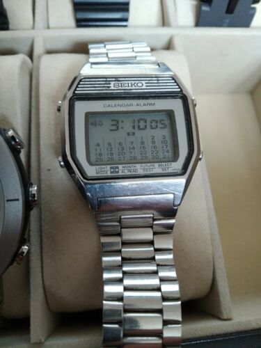 【激レア】セイコー カレンダーアラーム SEIKO A354-400B　稼働品 SEIKO A354-400B CALENDAR -ALARM 腕時計 - メルカリ