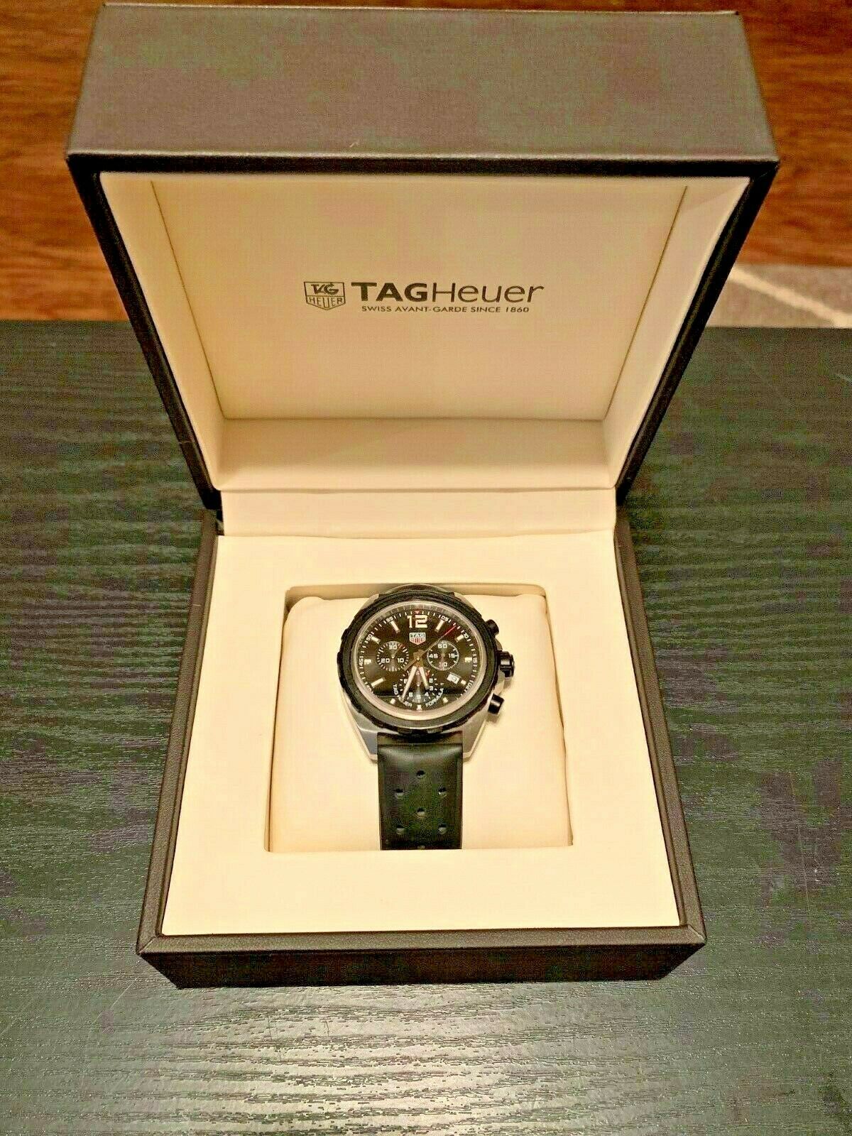 Tag Heuer Formula 1 Perforated Rubber Tachymeter BLK Men's Watch CAZ1010.FT8024 WatchCharts