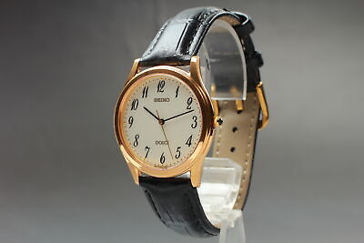 Vintage 1998 [N MINT] SEIKO Dolce 5E61-0A90 Quartz Gold Men's