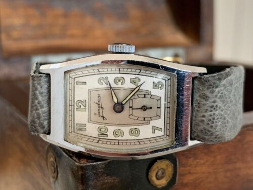 JUNGHANS Cal. 81 Tonneau Tank Herren Armbanduhr Handaufzug um 1940