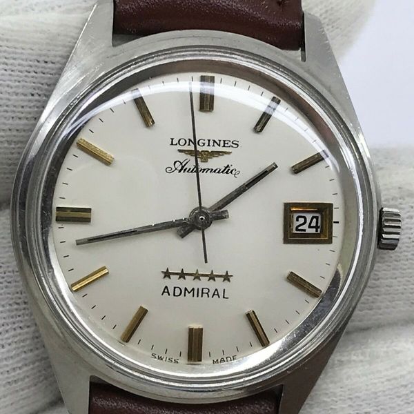 LONGINES WATCH 8181-1 ADMIRAL 5 STAR AUTOMATIC CAL.501 MENS 35mm SWISS ...