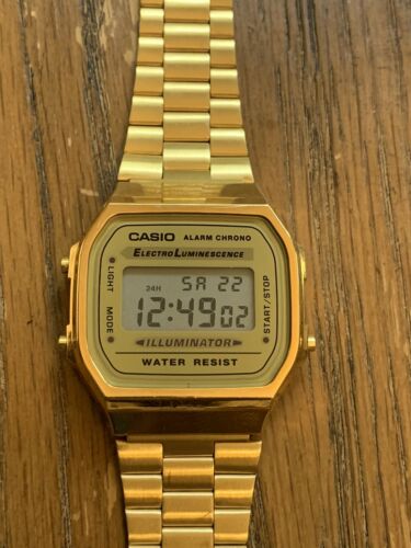 casio 1572 a168 gold
