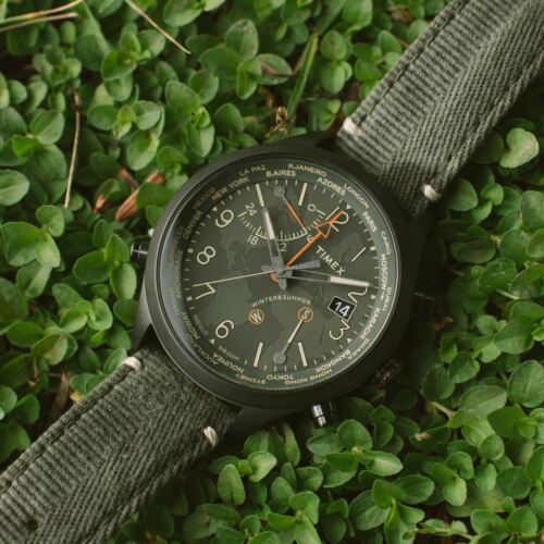 NEW Timex Waterbury World Time Intelligent Quartz Black Olive | FULL  WARRANTY | WatchCharts