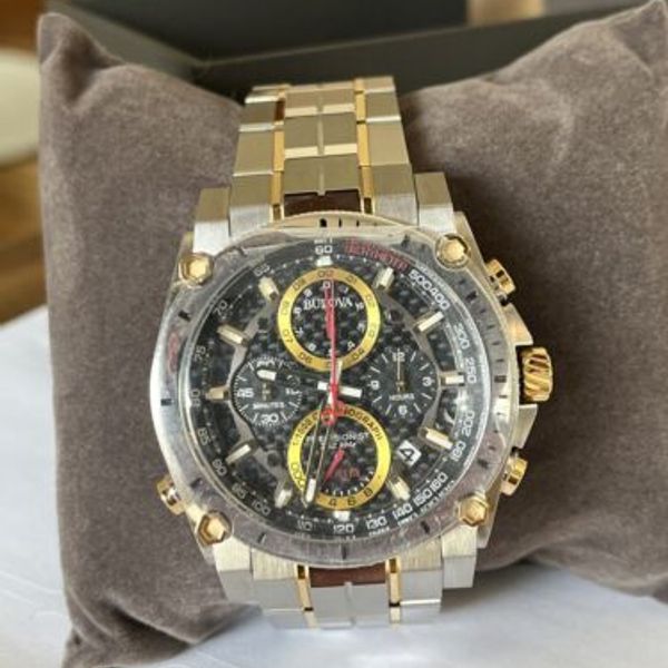 BULOVA Precisionist ICON 262kHz Chronograph Men's Watch 98B228 MSRP