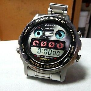 VINTAGE CASIO 1986 HEXA GRAPH DIVER 200M MODULE DW-7800 ORIGINAL