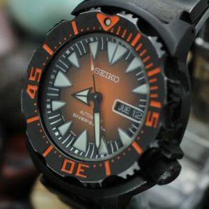 SEIKO Monster 2ND Gen 4R36-01J0 Automatic Black And Orange Air Diver |  WatchCharts