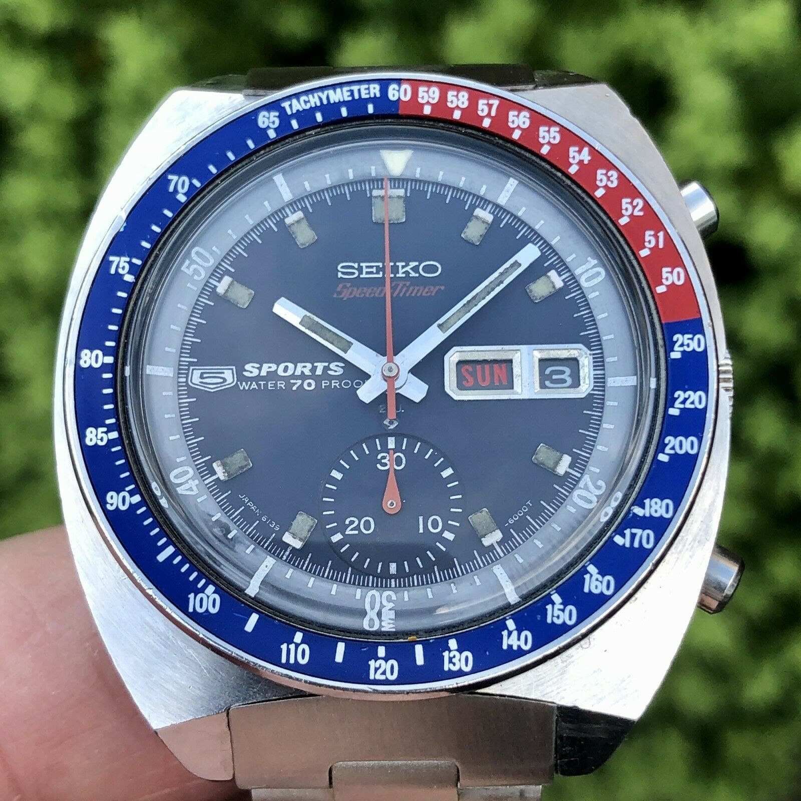 Seiko 6139-6000 JDM Chronograph SpeedTimer Sports Proof/Proof 1969 Blue  Pogue | WatchCharts