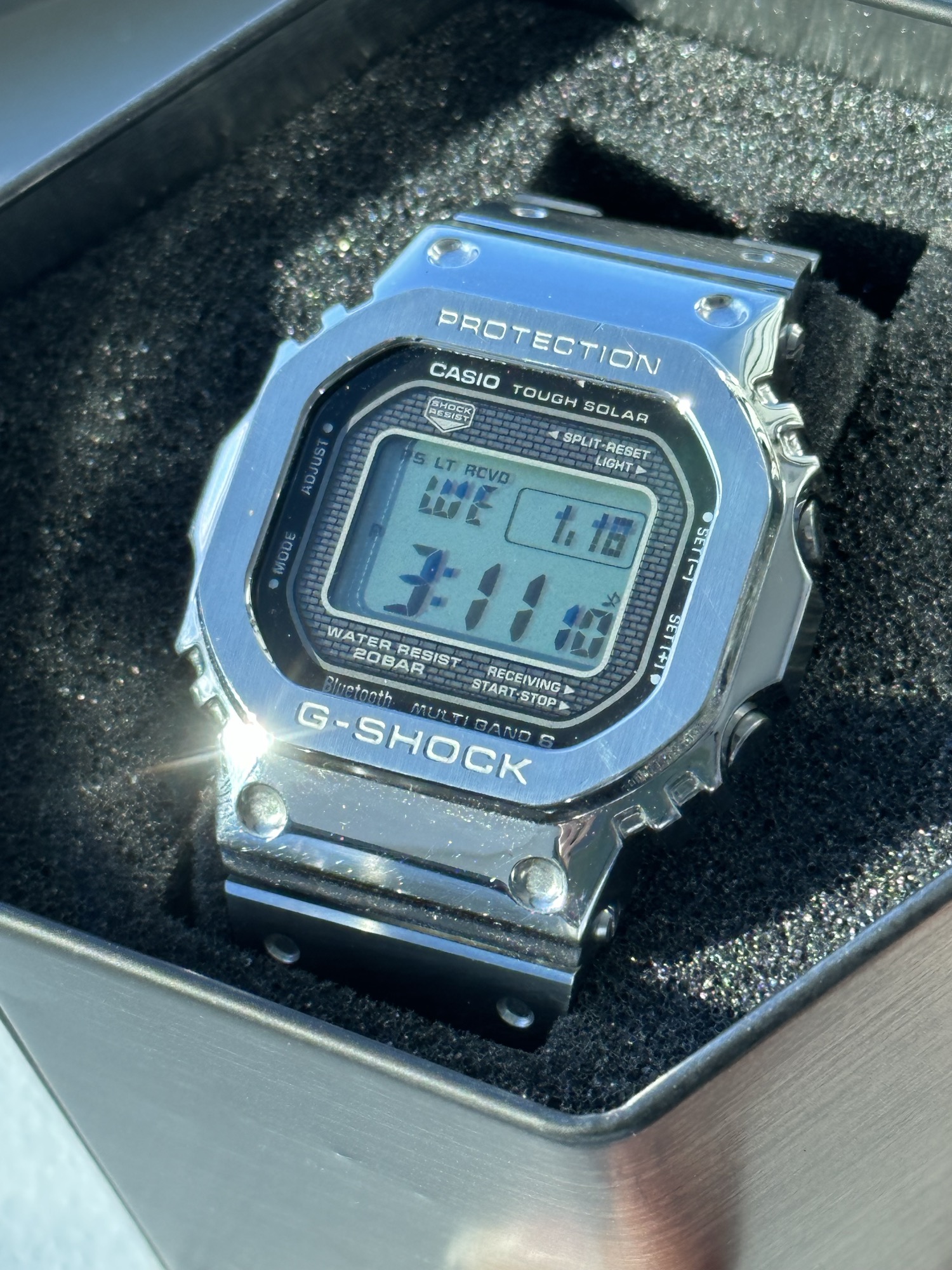 Casio G-Shock GMWB5000D-1C – Orologio Digitale Full Metal In Acciaio, Serie 5000, 49,3 Mm - 4