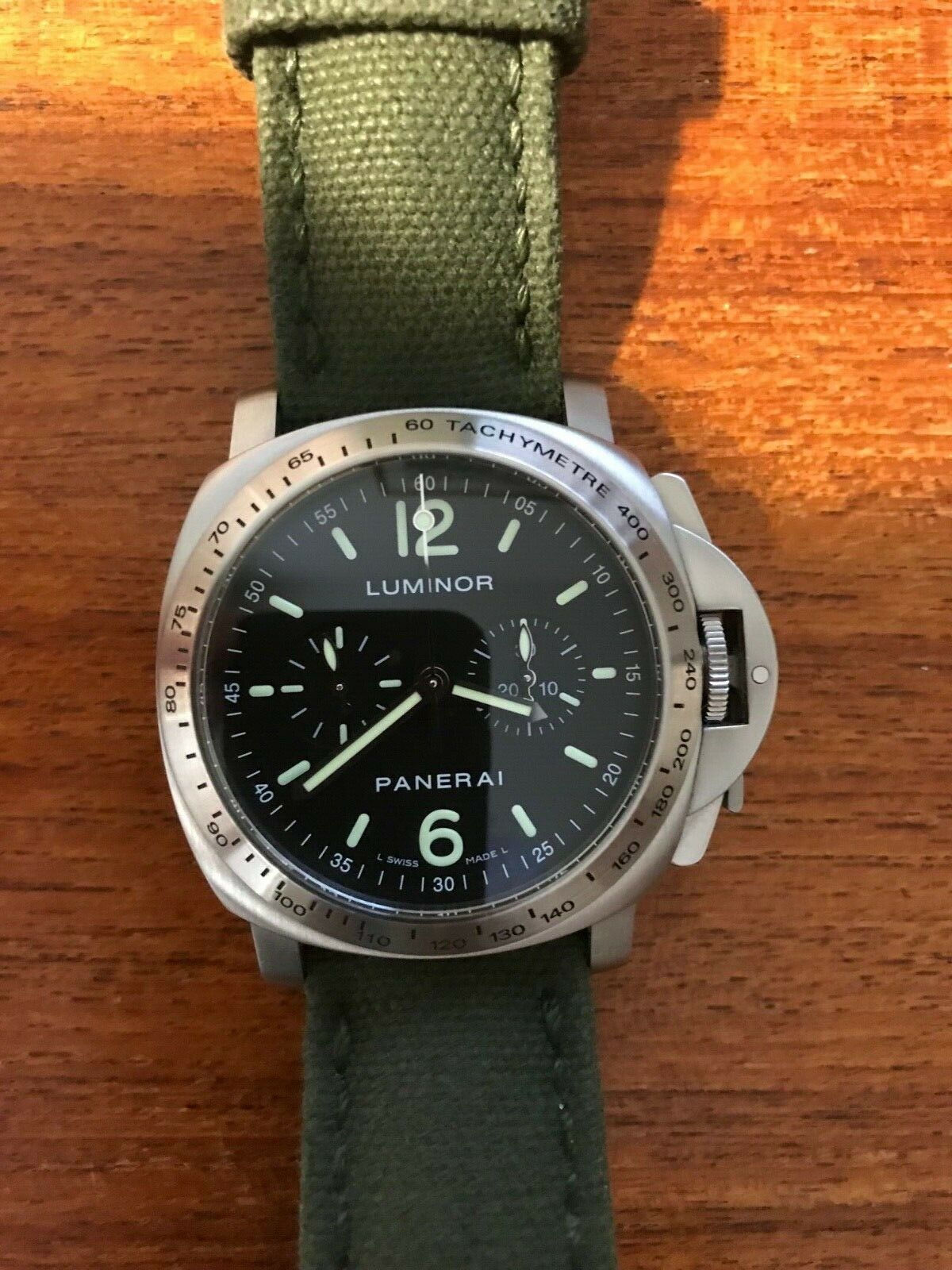 PANERAI PAM 215 40mm. Chronograph. Limited Edition of 300. Full