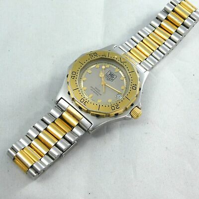 TAG HEUER 934.213 DATE GOLD SILVER BOY'S VINTAGE WATCH SWISS MADE