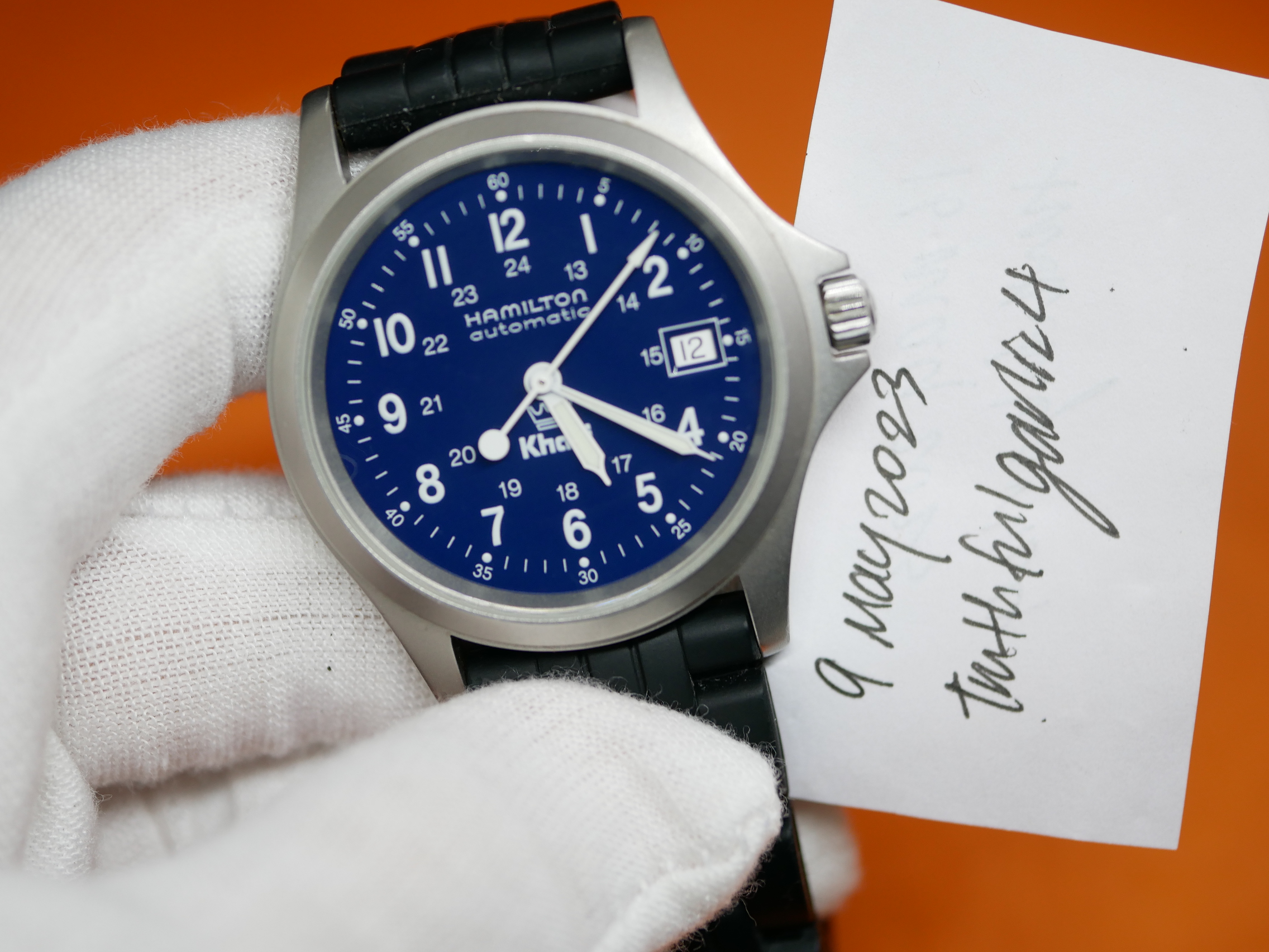 WTS] Hamilton Khaki King Automatic 37.5mm Blue Dial 9823 for $259