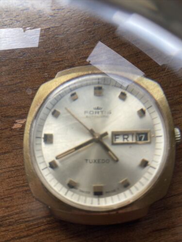 Vintage Fortis Tuxedo Automatic Swiss Made Watch Head Working WatchCharts Marketplace