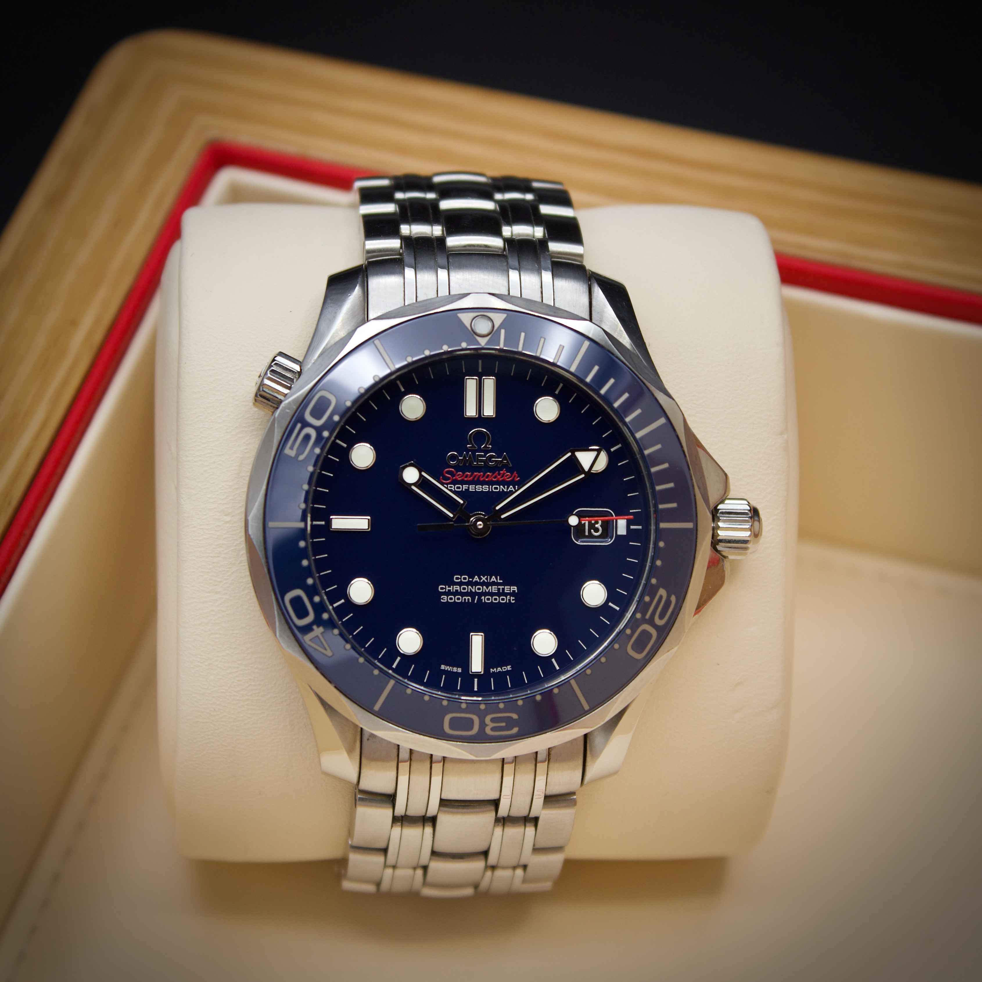 WTS Omega Seamaster Professional 300m Blue Non Wave Dial 212.30