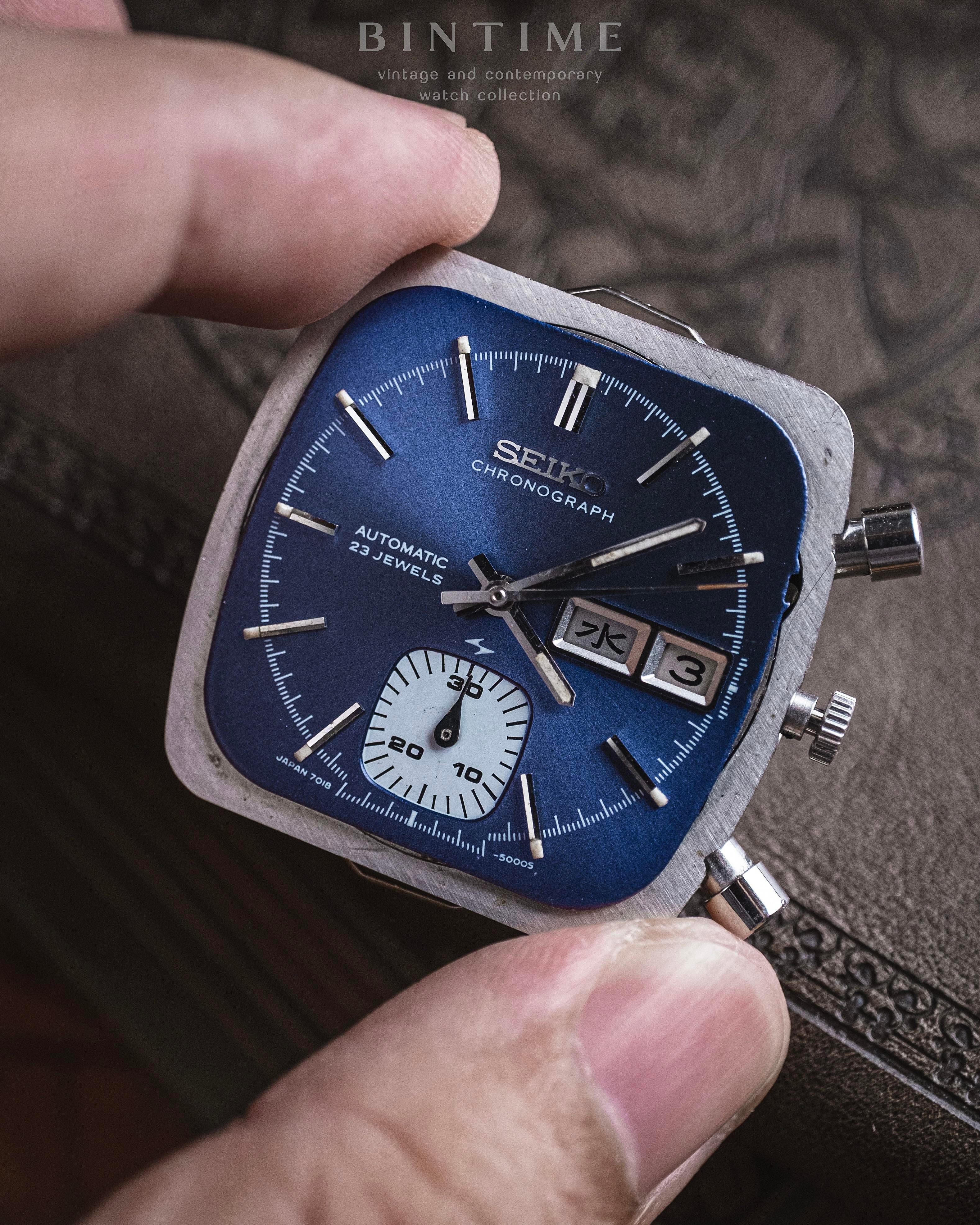 【限定アナログ盤】SLY MON / DACASCOS Seiko Monaco 7018-5000 Price as of May 2026 | WatchCharts
