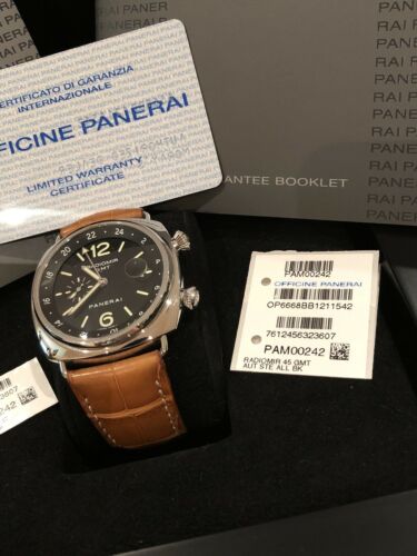 PANERAI PAM 242 RADIOMIR GMT LIMITED EDITION OF 300 45