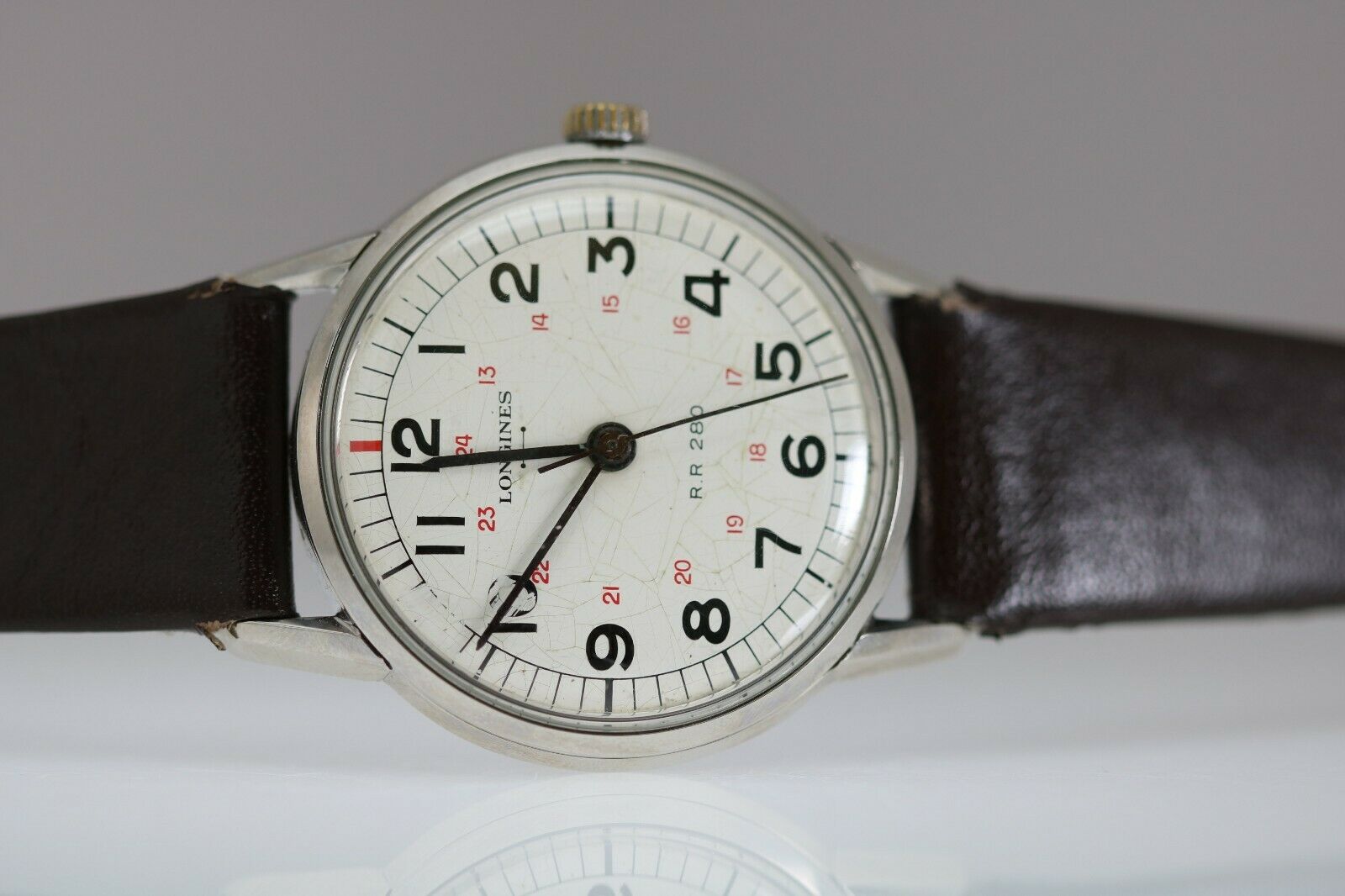 Vintage Longines Railroad RR280 Reference 7186 4 Mechanical