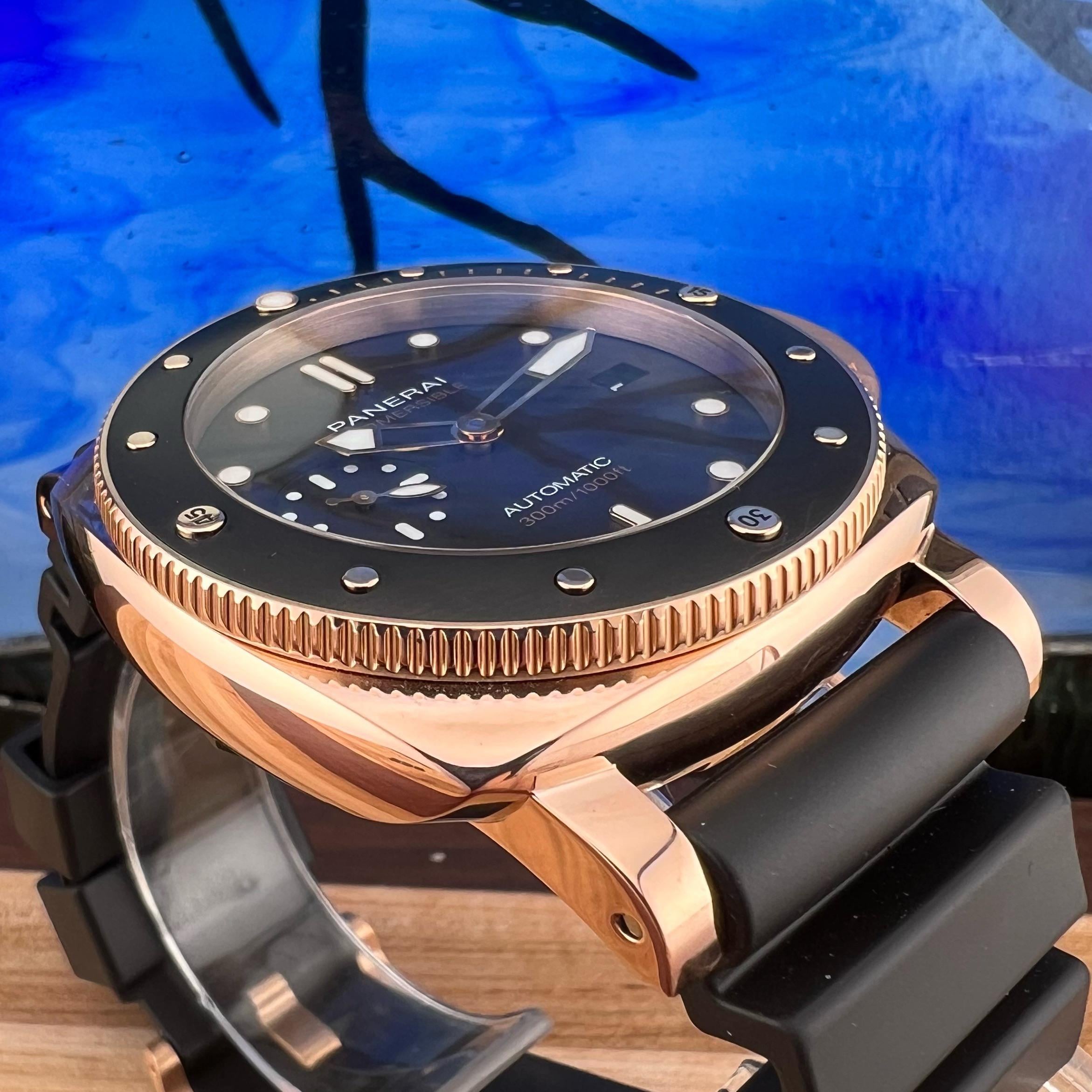 WTS Panerai PAM01164 Submersible Goldtech Automatic 42mm 18k Rose