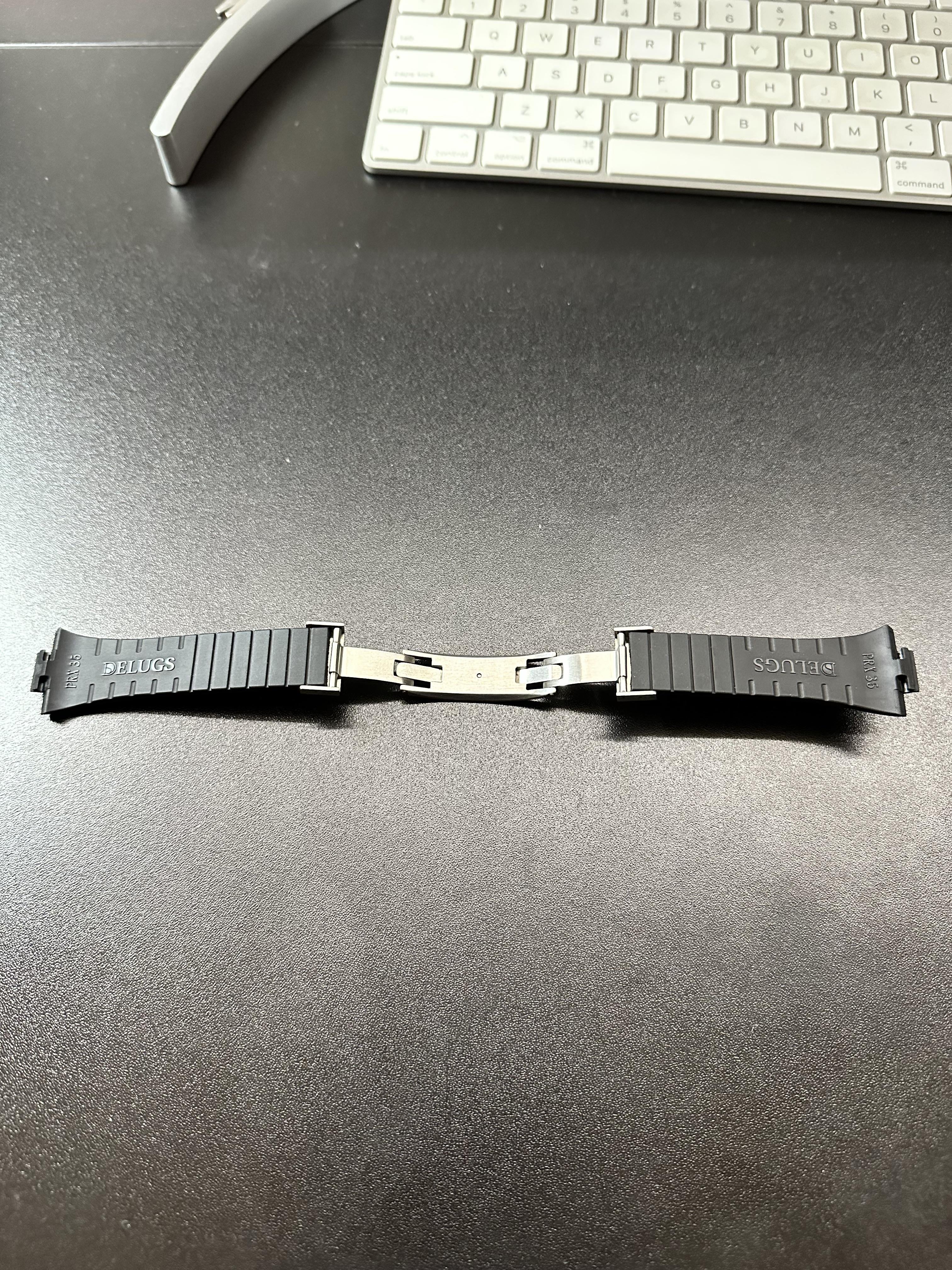 Genuine belt TISSOT T115.427.27.041.00 Rubber belt strap