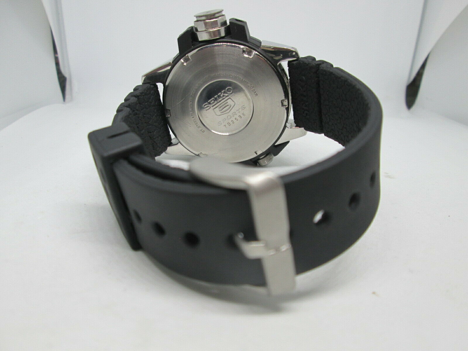 SEIKO SKZ221 MAP METER 1/50000 7S36-02K0 DAYDATE SS AUTOMATIC MENS