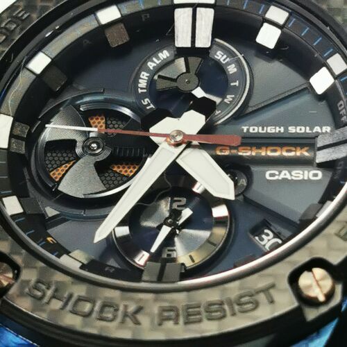 Casio G-Shock PREMIUM G-Steel XL Sapphire & Carbon Bezel GST-B100