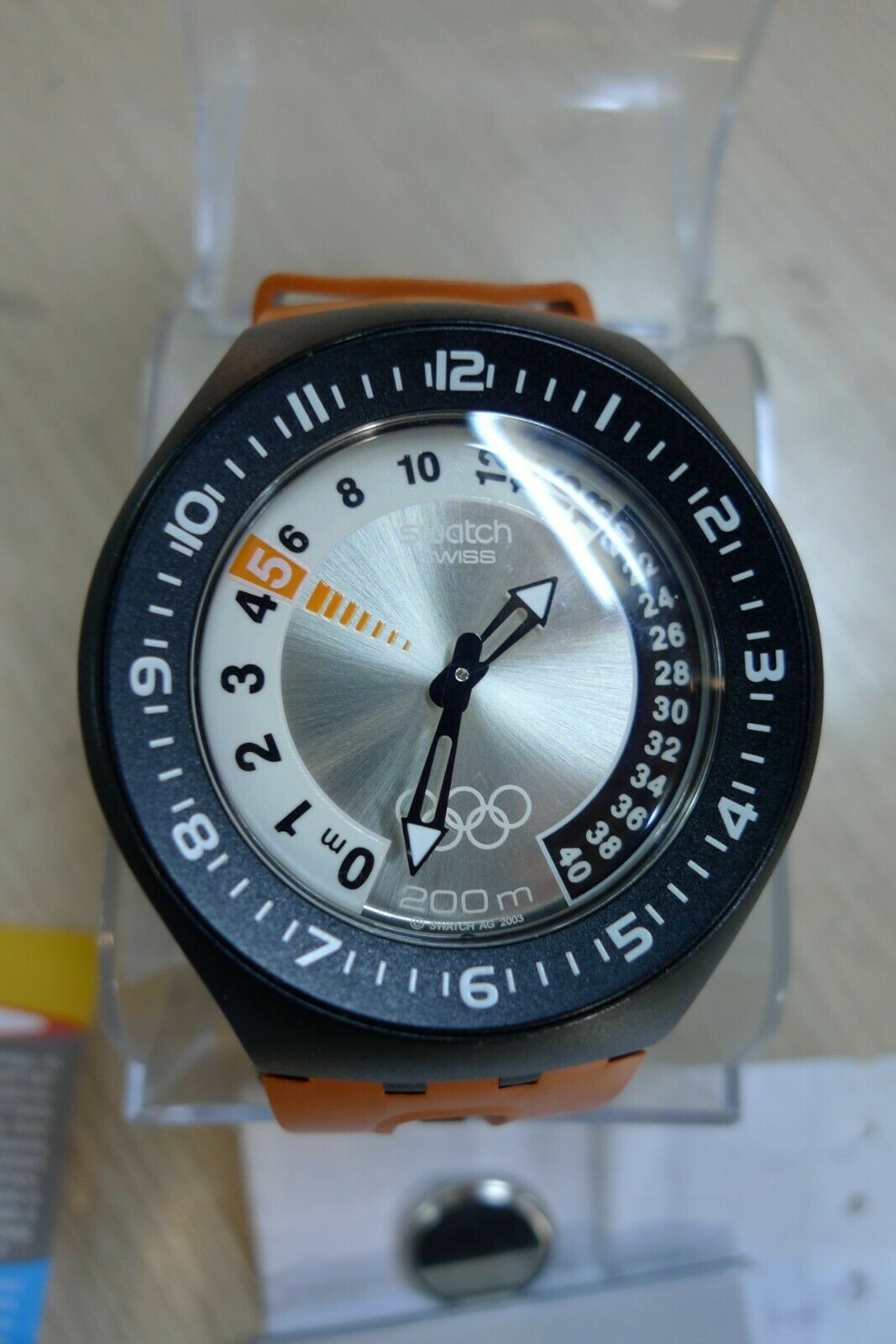 SWATCH FUN SCUBA 200m prof diving. olympic games stamped.new in