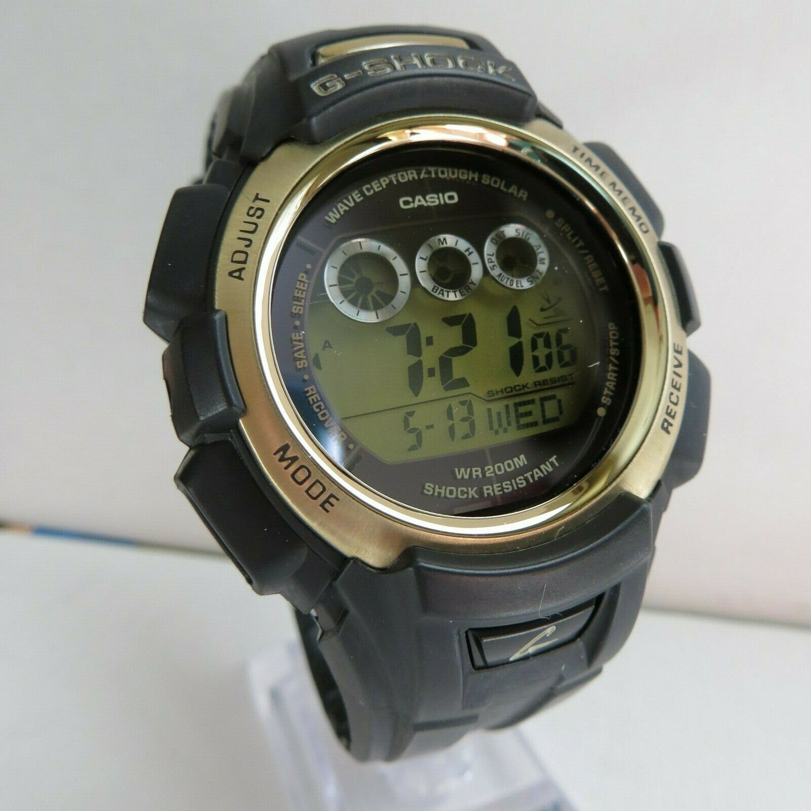 CASIO G SHOCK Wave Ceptor Tough Solar GW 330A Module 2688 Black