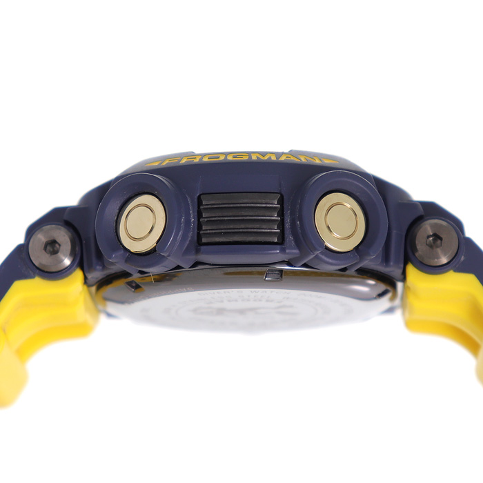 Good Condition] Casio [CASIO G-SHOCK] G-Shock Frogman Master in Navy Blue  Black Yellow Radio Solar Men's Watch Water Depth Gauge Wristwatch  GWF-D1000NV-2JF MASTER OF G FROGMAN MASTER IN NAVY BLUE [A Rank] [