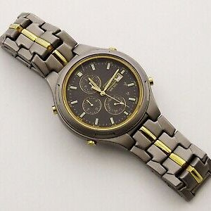 CITIZEN WR100 GN4S9 Titanium Alarm Chronograph Day Date 6870 Japan Quartz Watch WatchCharts Marketplace