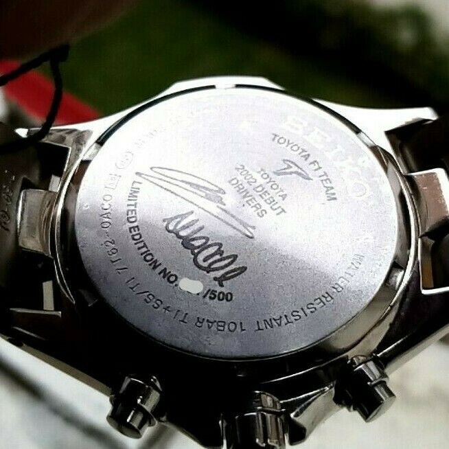 Rare Seiko Toyota F1 Speedmaster Ltd Ed 500 PCS Panda Made