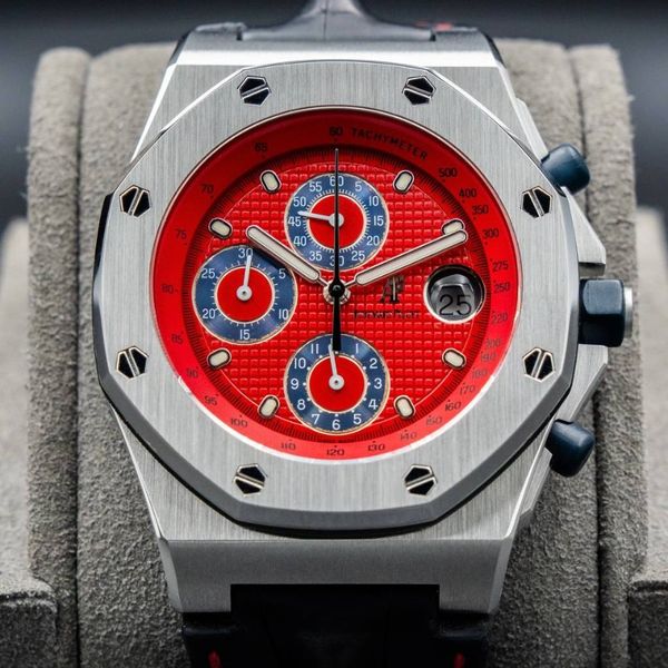 🔥RARE RED ️ Audemars Piguet Royal Oak Offshore Chronograph 42mm ...