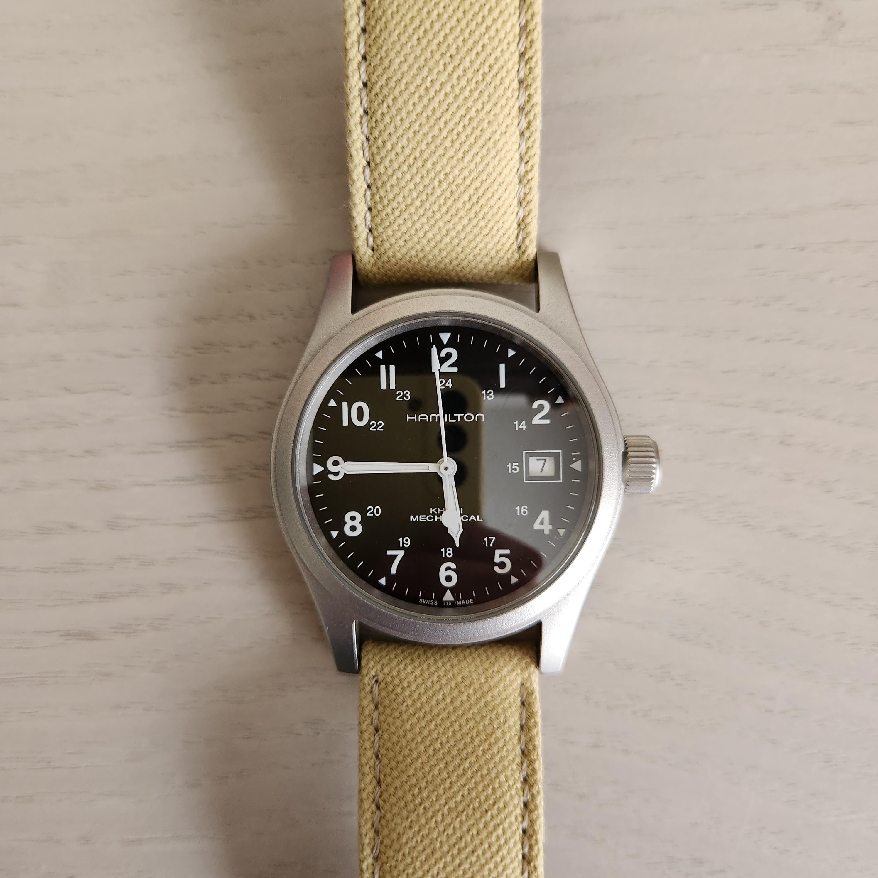 Hamilton Khaki Field Mechanical 38 Date Black H69439933