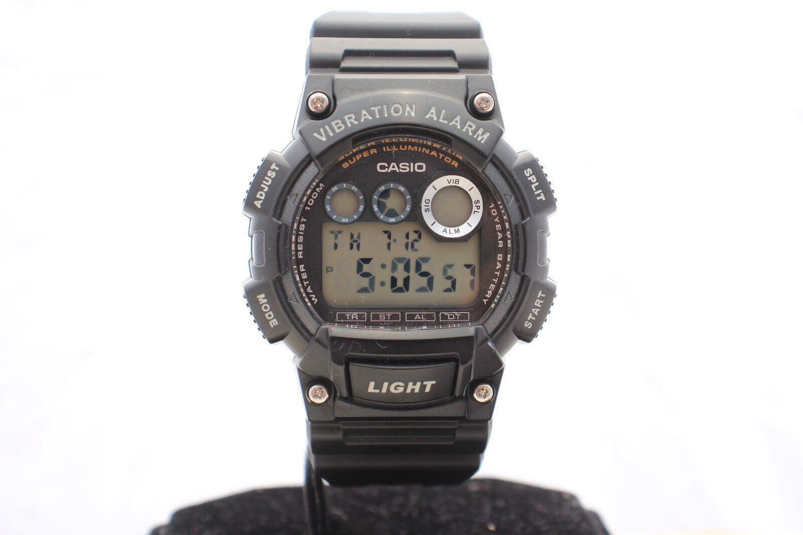 Casio G-Shock Classic Black Watch with Vibrating Alarm and World