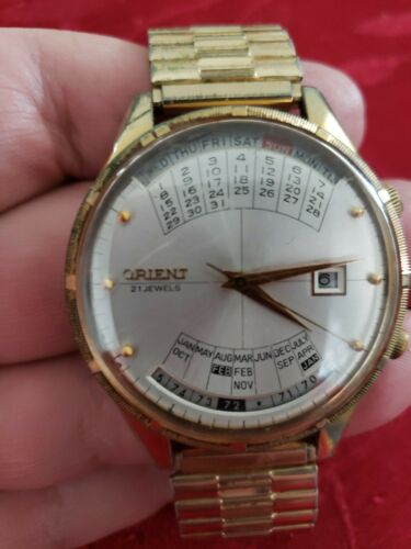 orient automatic multi year calendar world time