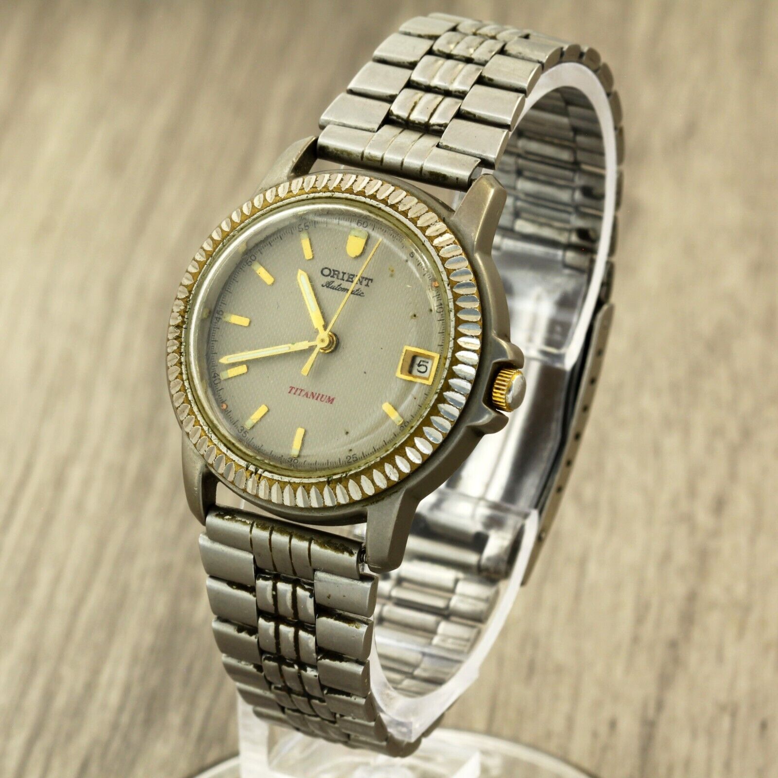 Orient titanium KY 487Z04-80 CA automatic men's Japan watch Cal