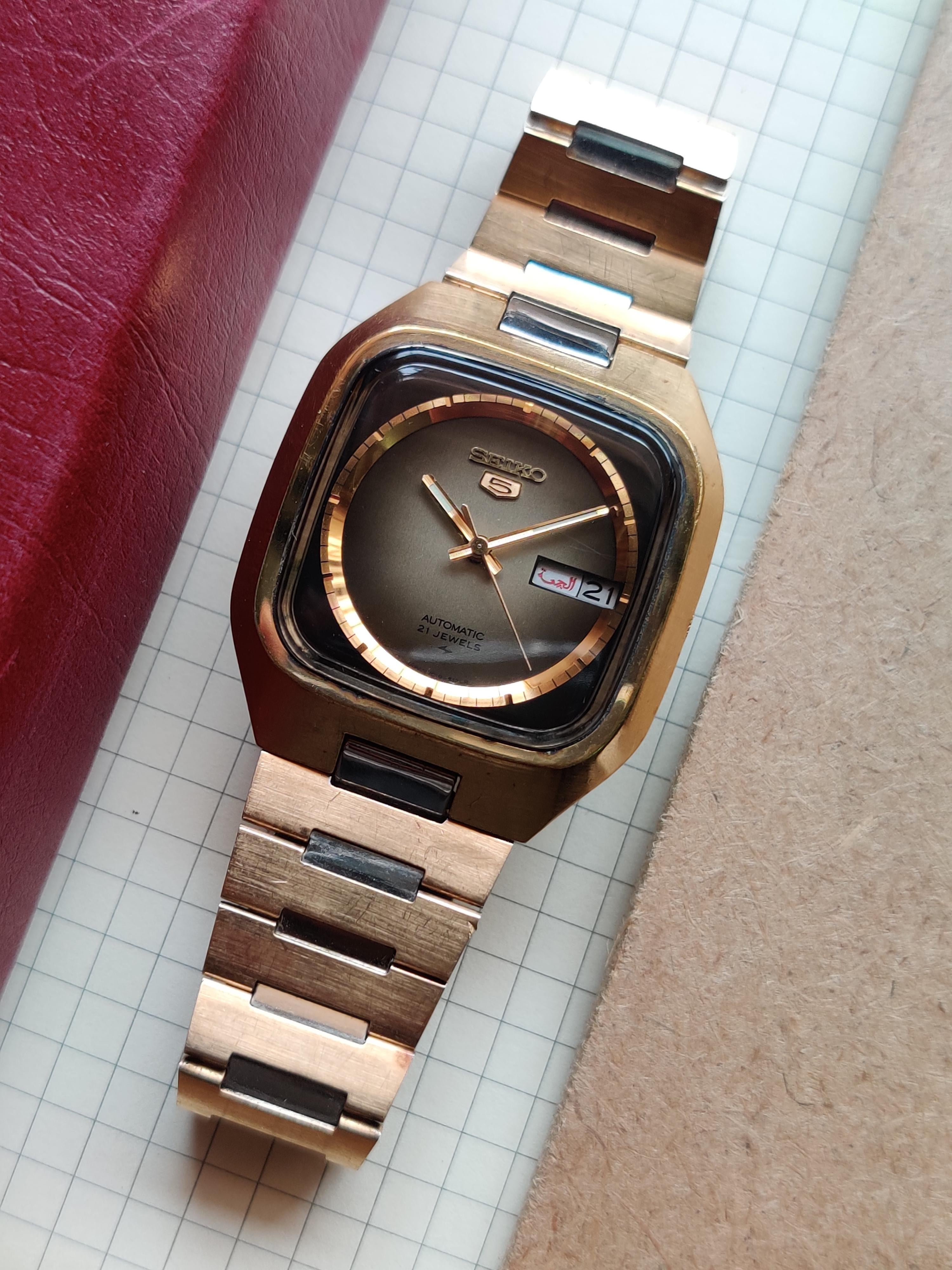 WTS] Vintage //RARE// Seiko 5 JDM 1976 /7019-5090/ GOLD Square 