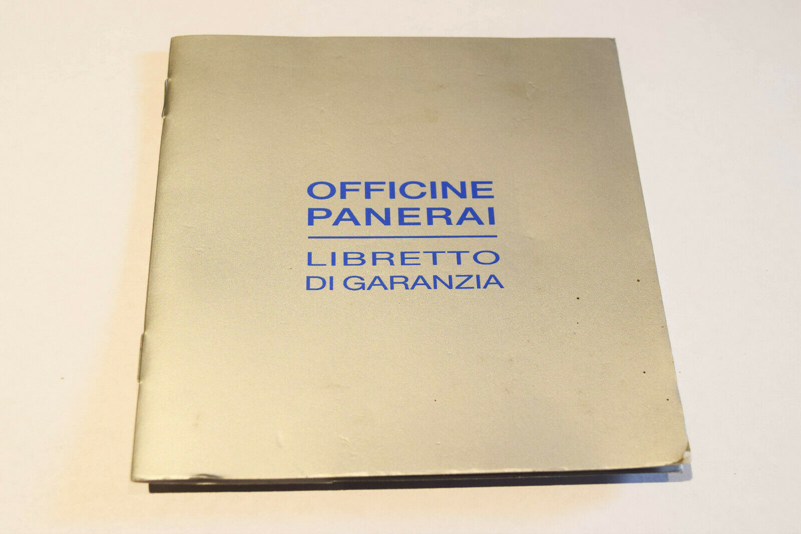 PANERAI AUTHENTIC INTERNATIONAL LIBRETTO DI GARANZIA BOOKLET