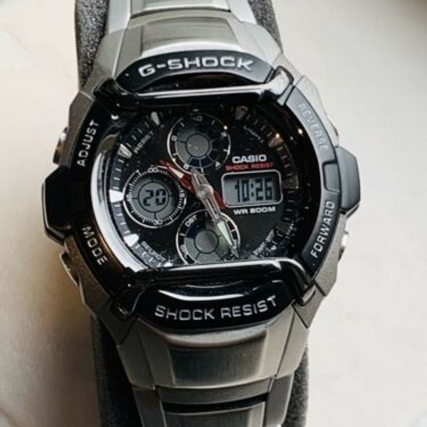 Vintage Casio G Shock 2738 G 5410 Stainless Steel Sports Watch Silver WatchCharts Marketplace