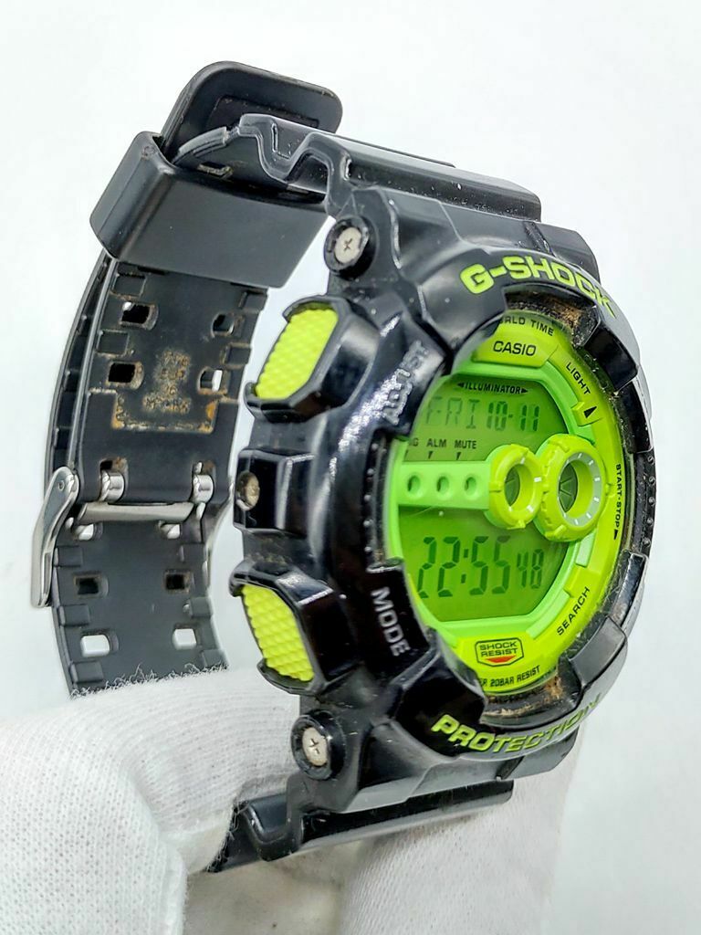 61％以上節約 CASIO G-SHOCK GD-100SC メンズ腕時計 希少 ライム ...