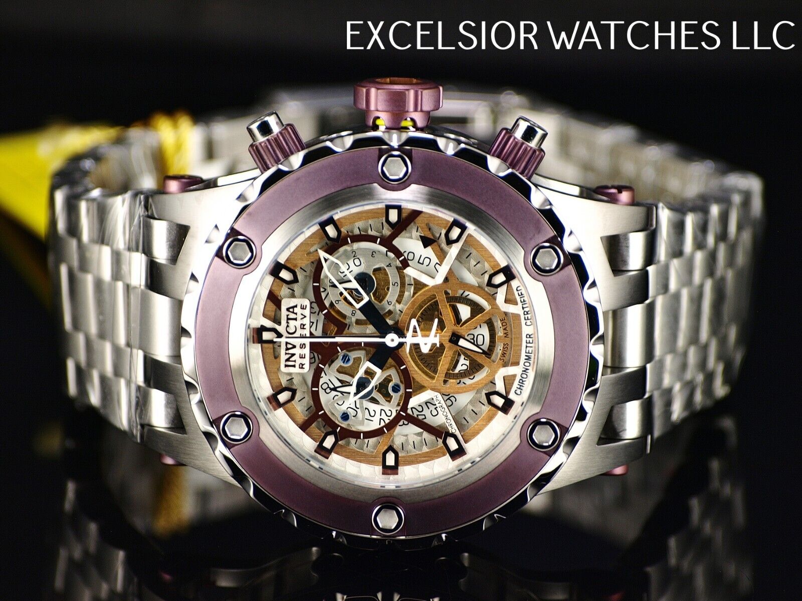 Invicta reserve chronometer outlet certified